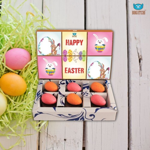 Small Chocolate eggs - Easter Chocolate eggs assorted, 60g